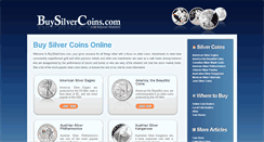 Desktop Screenshot of buysilvercoins.com