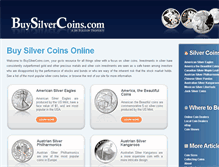 Tablet Screenshot of buysilvercoins.com
